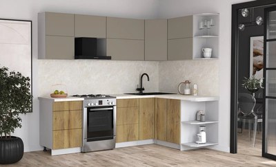 Кухонный гарнитур Интерлиния Мила Матте 1.5x2.5 Б