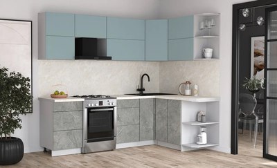 Кухонный гарнитур Интерлиния Мила Матте 1.5x2.5 Б