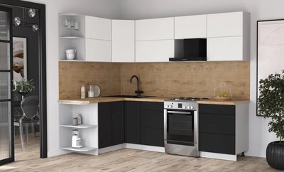 Кухонный гарнитур Интерлиния Мила Матте 1.5x2.6 Б