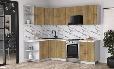 Кухонный гарнитур Интерлиния Мила Матте 1.5x2.6 Б