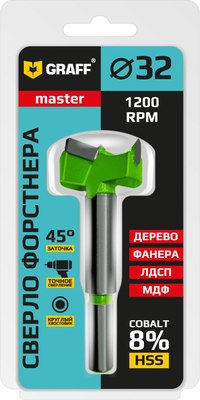 Сверло GRAFF 32мм / 20932
