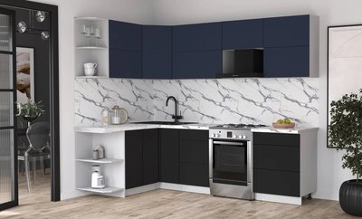 Кухонный гарнитур Интерлиния Мила Матте 1.5x2.6 Б