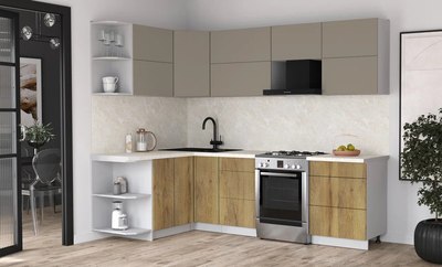 Кухонный гарнитур Интерлиния Мила Матте 1.5x2.6 Б