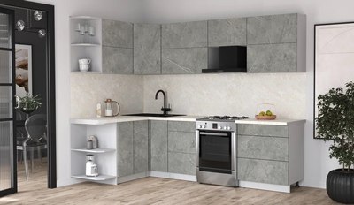 Кухонный гарнитур Интерлиния Мила Матте 1.5x2.7 Б