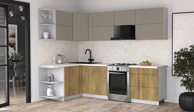 Кухонный гарнитур Интерлиния Мила Матте 1.5x2.7 Б