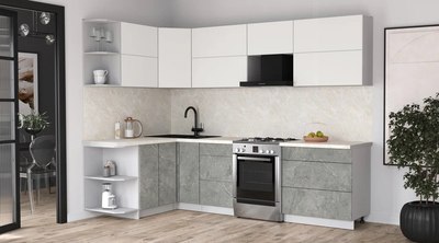 Кухонный гарнитур Интерлиния Мила Матте 1.5x2.8 Б