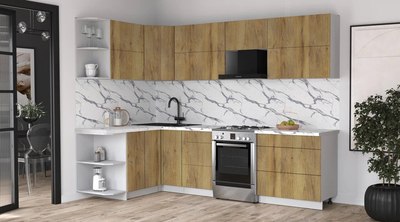 Кухонный гарнитур Интерлиния Мила Матте 1.5x2.8 Б