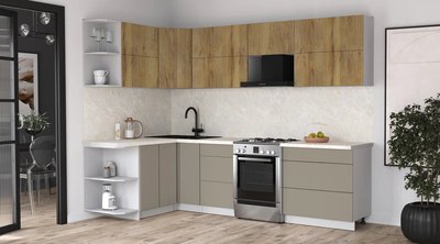 Кухонный гарнитур Интерлиния Мила Матте 1.5x2.8 Б