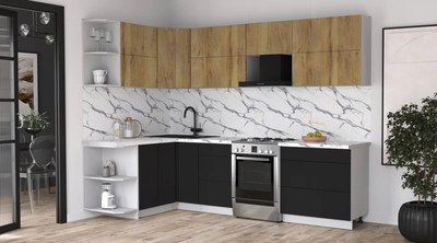 Кухонный гарнитур Интерлиния Мила Матте 1.5x2.8 Б