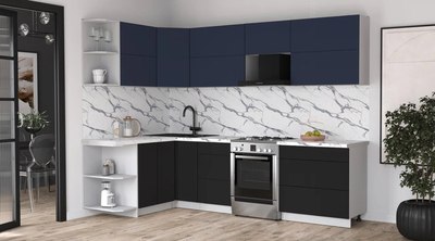 Кухонный гарнитур Интерлиния Мила Матте 1.5x2.8 Б