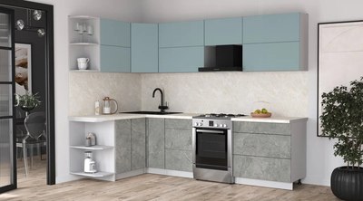 Кухонный гарнитур Интерлиния Мила Матте 1.5x2.8 Б