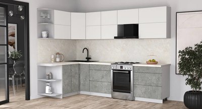 Кухонный гарнитур Интерлиния Мила Матте 1.5x2.9 Б