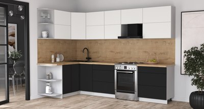 Кухонный гарнитур Интерлиния Мила Матте 1.5x3.0 Б