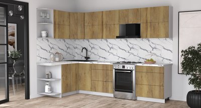 Кухонный гарнитур Интерлиния Мила Матте 1.5x3.0 Б