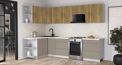 Кухонный гарнитур Интерлиния Мила Матте 1.5x3.0 Б