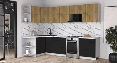 Кухонный гарнитур Интерлиния Мила Матте 1.5x3.0 Б