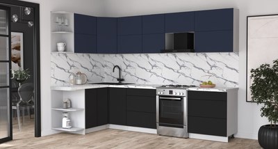 Кухонный гарнитур Интерлиния Мила Матте 1.5x3.0 Б