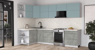 Кухонный гарнитур Интерлиния Мила Матте 1.5x3.0 Б