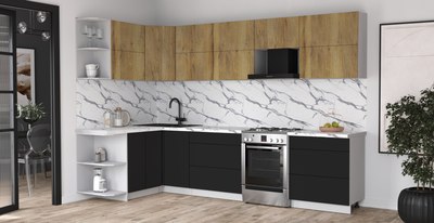 Кухонный гарнитур Интерлиния Мила Матте 1.5x3.1 Б