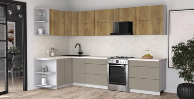 Кухонный гарнитур Интерлиния Мила Матте 1.5x3.2 Б