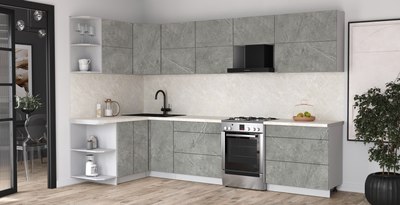 Кухонный гарнитур Интерлиния Мила Матте 1.5x3.2 Б