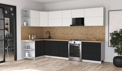 Кухонный гарнитур Интерлиния Мила Матте 1.5x3.3 Б