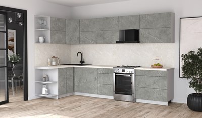 Кухонный гарнитур Интерлиния Мила Матте 1.5x3.3 Б