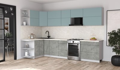 Кухонный гарнитур Интерлиния Мила Матте 1.5x3.3 Б