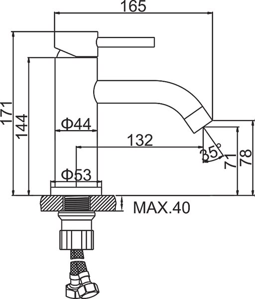 Смеситель Ledeme L71006Y
