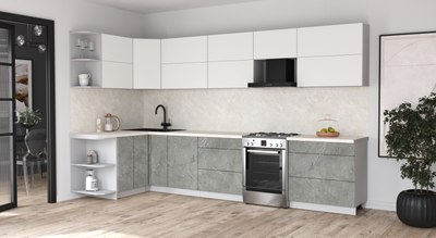 Кухонный гарнитур Интерлиния Мила Матте 1.5x3.5 Б