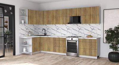 Кухонный гарнитур Интерлиния Мила Матте 1.5x3.5 Б