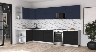 Кухонный гарнитур Интерлиния Мила Матте 1.5x3.5 Б