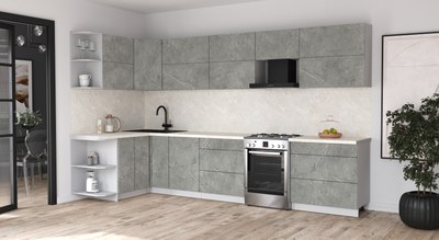 Кухонный гарнитур Интерлиния Мила Матте 1.5x3.5 Б