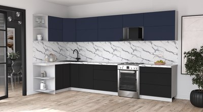 Кухонный гарнитур Интерлиния Мила Матте 1.5x3.6 Б