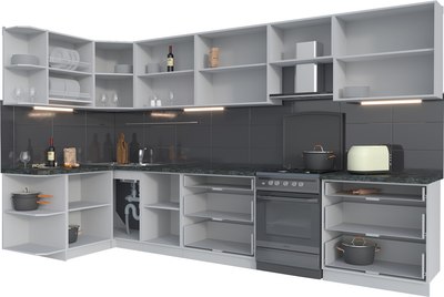 Кухонный гарнитур Интерлиния Мила Матте 1.5x3.6 Б