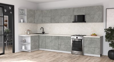 Кухонный гарнитур Интерлиния Мила Матте 1.5x3.8 Б