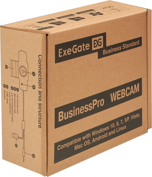 Веб-камера ExeGate BusinessPro C922 2K Tripod / EX294581RUS