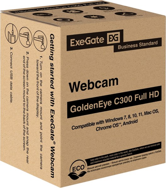 Веб-камера ExeGate GoldenEye C300 FullHD / EX297682RUS