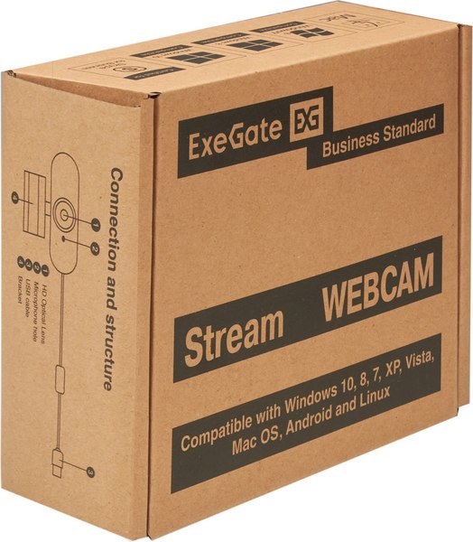Веб-камера ExeGate Stream C940 Wide 2K T-Tripod / EX294582RUS