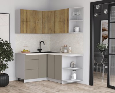 Кухонный гарнитур Интерлиния Мила Матте 1.5x1.4 А PR