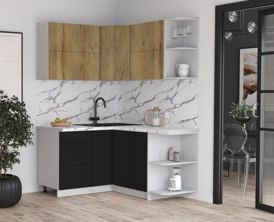 Кухонный гарнитур Интерлиния Мила Матте 1.5x1.4 А PR