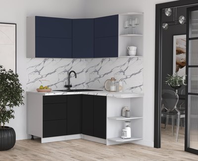 Кухонный гарнитур Интерлиния Мила Матте 1.5x1.4 А PR