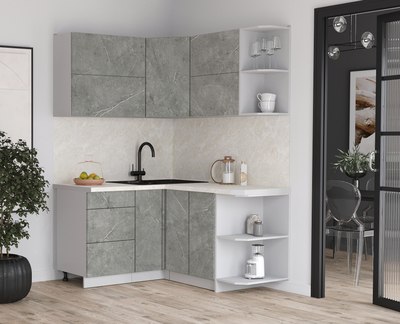 Кухонный гарнитур Интерлиния Мила Матте 1.5x1.4 А PR