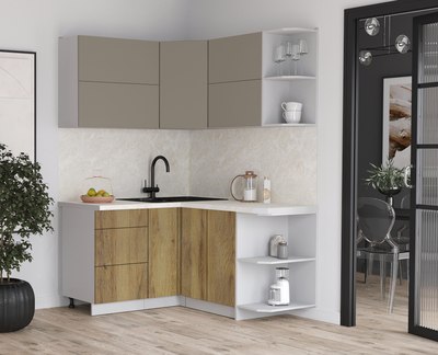 Кухонный гарнитур Интерлиния Мила Матте 1.5x1.4 А PR