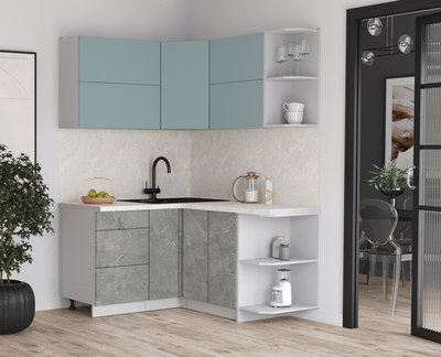 Кухонный гарнитур Интерлиния Мила Матте 1.5x1.4 А PR