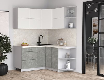 Кухонный гарнитур Интерлиния Мила Матте 1.5x1.6 А PR