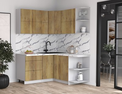 Кухонный гарнитур Интерлиния Мила Матте 1.5x1.6 А PR