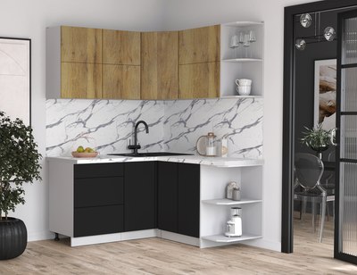 Кухонный гарнитур Интерлиния Мила Матте 1.5x1.6 А PR