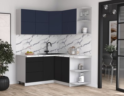 Кухонный гарнитур Интерлиния Мила Матте 1.5x1.6 А PR