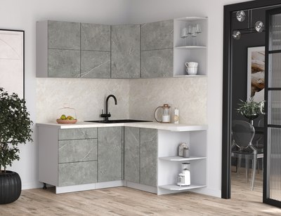 Кухонный гарнитур Интерлиния Мила Матте 1.5x1.6 А PR